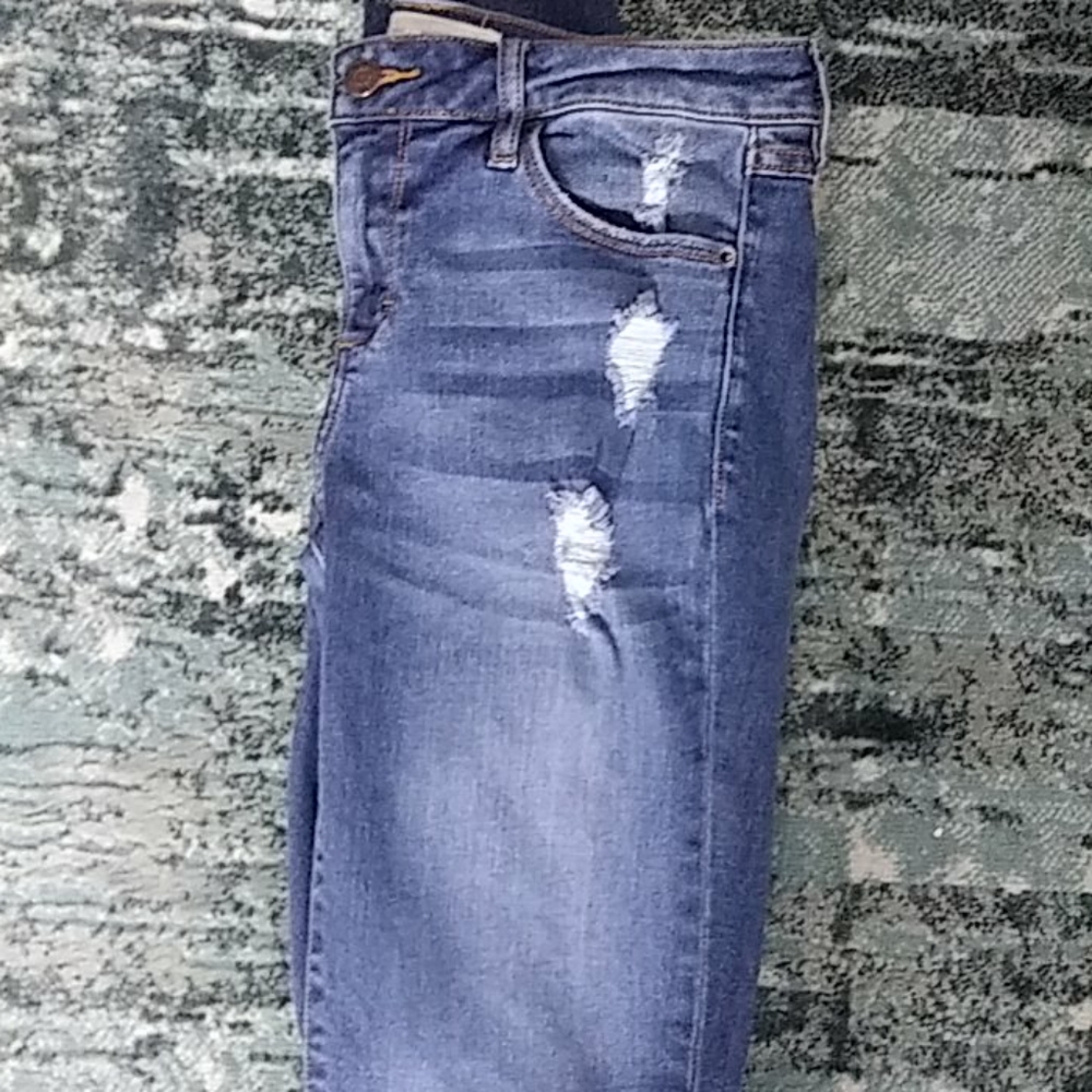 Hidden Jeans Frayed Hem Distressed